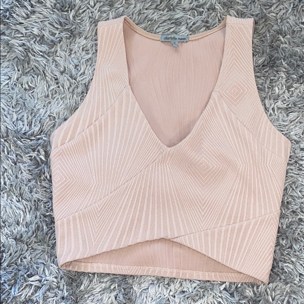 Blush color crop top